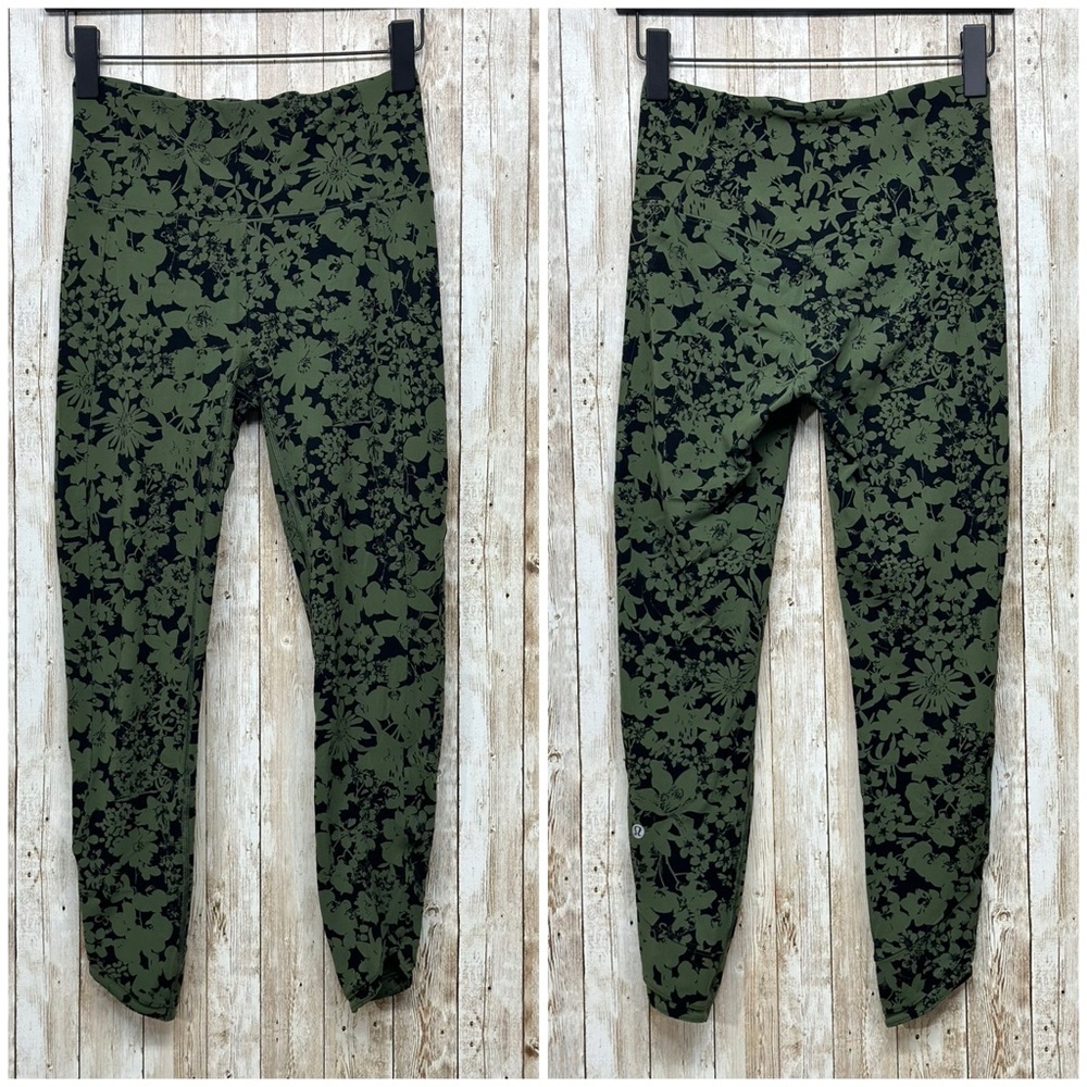 Lululemon All You Do Tights in Efflorescent Barracks Green Black [P47]
